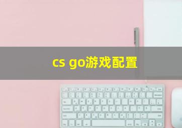 cs go游戏配置